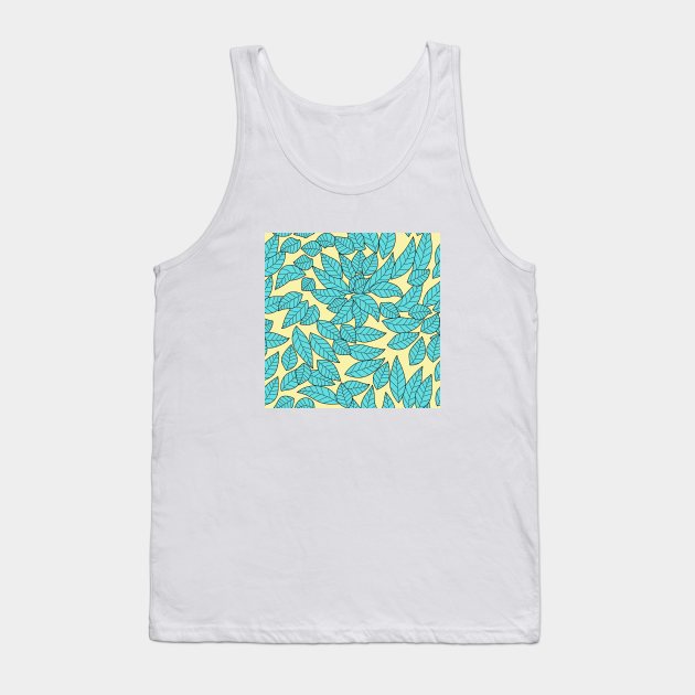 Leaves illustration Tank Top by Pop Cult Store